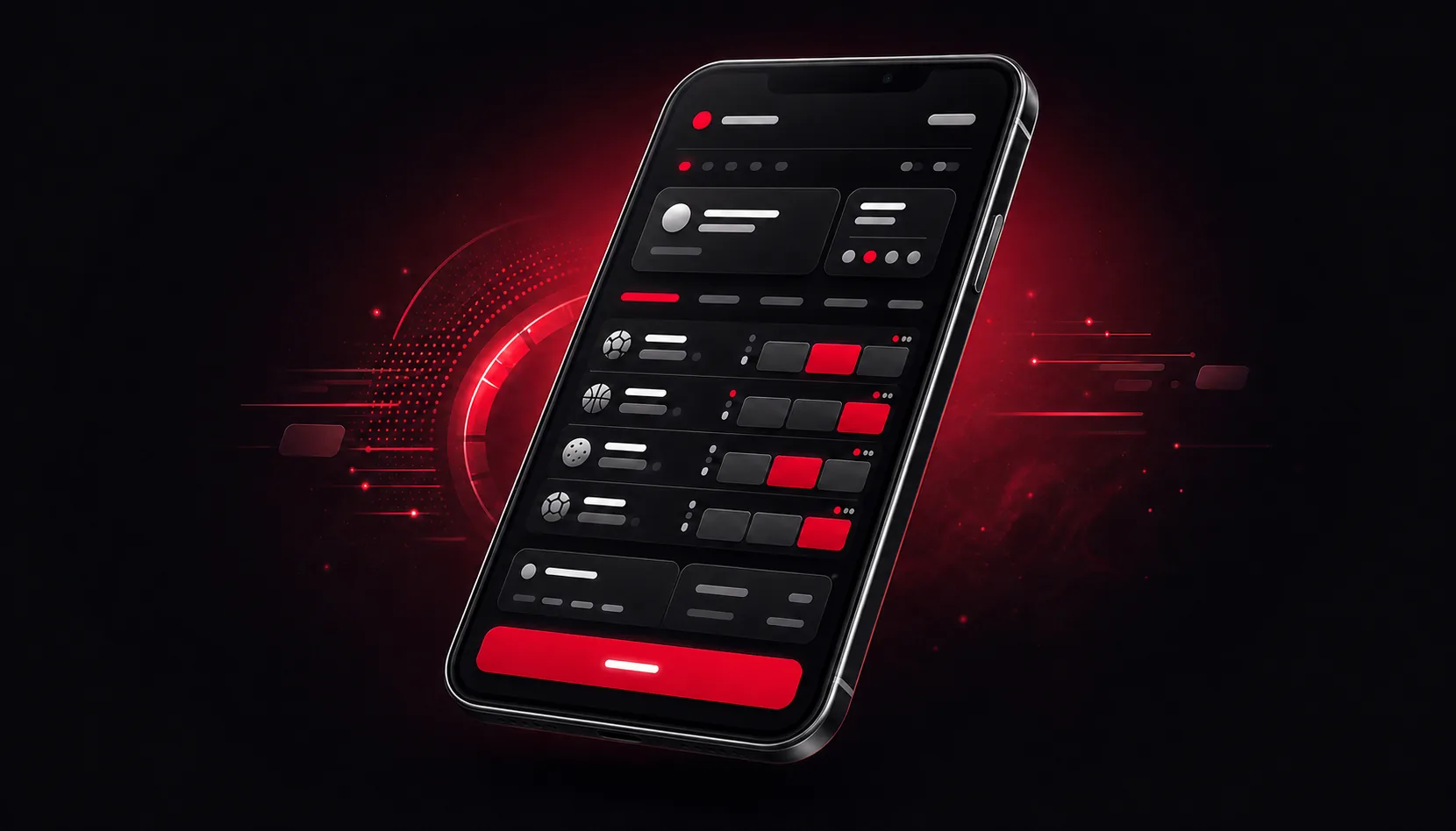 Illustration of the PrimeTime mobile sportsbook and bet slip